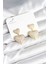Kalp Model Zirkon Taşlı Gold Renk Pirinç Kadın Küpe TG27BKP11290 1