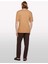 %100 Keten Beli Büzgülü Ipli Slim Fit Pantolon Erkek Kahverengi Pantolon - 325P4AGHSF043 3