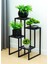 Dekoratif Metal 4 Raflı Saksılık Katlı Dikey Saksı Standı Çiçeklik Bahçe ve Balkon Dekoru Garden 2