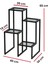 Dekoratif Metal 4 Raflı Saksılık Katlı Dikey Saksı Standı Çiçeklik Bahçe ve Balkon Dekoru Garden 5