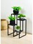 Dekoratif Metal 4 Raflı Saksılık Katlı Dikey Saksı Standı Çiçeklik Bahçe ve Balkon Dekoru Garden 6