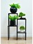 Dekoratif Metal 4 Raflı Saksılık Katlı Dikey Saksı Standı Çiçeklik Bahçe ve Balkon Dekoru Garden 7
