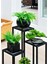 Dekoratif Metal 4 Raflı Saksılık Katlı Dikey Saksı Standı Çiçeklik Bahçe ve Balkon Dekoru Garden 8