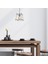 Coman Tekli Tel Sarkıt Avize Siyah, Modern Dekoratif Metal Lamba COMAN-11270 1