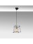 Coman Tekli Tel Sarkıt Avize Siyah, Modern Dekoratif Metal Lamba COMAN-11270 3