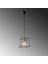 Coman Tekli Tel Sarkıt Avize Siyah, Modern Dekoratif Metal Lamba COMAN-11270 4