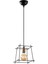Coman Tekli Tel Sarkıt Avize Siyah, Modern Dekoratif Metal Lamba COMAN-11270 6