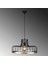 Beyso Tekli Tel Sarkıt Avize Siyah, Modern Dekoratif Metal Lamba BEYSOR-MR-769 3