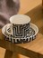 Geometrik Desenli 2 Kişilik Porselen Kahve Fincan Takımı 90 ml (W5) 3