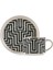 Geometrik Desenli 2 Kişilik Porselen Kahve Fincan Takımı 90 ml (W5) 5