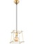 Coman Tekli Tel Sarkıt Avize Parlak Gold, Modern Dekoratif Metal Lamba COMAN-11271 5