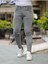 Erkek Jeans Slim Fit Likralı Denim Gri Kot Pantolon 1