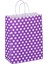 32*41*12 Mor Puantiyeli Saplı Kağıt Çanta 24 Adet 3
