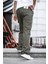 Erkek Kargo Cep Baggy Pantolon 4