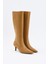 Çizme 2505 - Sivri Burun Fermuarlı Karamel Kadın Çizme 2