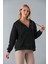 SOR10282 - Üç Iplik Kanguru Cepli Oversize Sweatshirt Haki 1