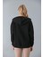 SOR10282 - Üç Iplik Kanguru Cepli Oversize Sweatshirt Haki 3