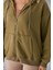 SOR10282 - Üç Iplik Kanguru Cepli Oversize Sweatshirt Haki 1