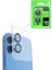 iPhone 16 Plus Raze Metal Kamera Lens - Lacivert 1