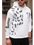 Kol Baskılı Kapüşonlu Sweatshirt 2