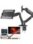 Powermaster PM-252D-J 13-32'' Amortisörlü Stand Çift Kol Lcd-Led Gaming Monitör Laptop Tutucu Masa 1