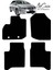 Honda City 2008-2013 Uyumlu Lacasa Velur Halı Paspas 1
