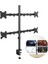 PM-054 13-27'' Dörtlü (Quad) Mekanik Lcd-Led Monitör Tutucu Masa Stand Askı Aparatı 1