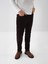 Erkek Kahverengi Pamuk Dokulu Slim Fit Pantolon 5