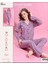 Good Night Pijamahomewear Pembe Gri Çizgili 5 Düğmeli Pijama Takımı 1