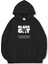 Unisex Sweatshirt Oversize Hoodie Black Cat 4