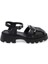 Siyah Hakiki Deri Kadın Sandalet - K24Y1SN67158-A23 11