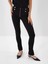 Kadın Siyah Pamuk Dokulu Slim Fit Tayt 6