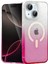 Apple iPhone 14 Pummel Shiny Magsafe Kapak - Pembe 1