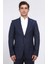 Slim Fit Mono Yaka Lacivert Takım Elbise 2