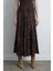Anka Koleksiyonu Uzun Viskon Saten Etek - Kahverengi 5