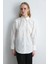 Nakışlı Koton Gömlek - Beyaz 2