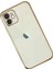 iPhone 12 Kılıf Lensli Silikon - Gold 2