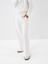 Kadın Ekru Pamuk Dokulu Oversize Sweat Pantolon 5
