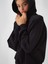 Kadın Siyah Pamuk Dokulu Oversize Sweatshirt 6
