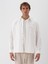 Erkek Ekru Pamuk Dokulu Regular Fit Gömlek Ceket 5