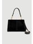 Zımbalı Süet Çanta - Siyah 1