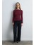 Kayık Yaka Kaşmir Bluz - Bordo 2