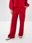 Kadın Kırmızı Pamuk Dokulu Oversize Sweat Pantolon 6