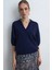 Polo Yaka Yün Triko - Lacivert 1