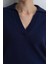 Polo Yaka Yün Triko - Lacivert 3