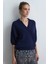 Polo Yaka Yün Triko - Lacivert 5