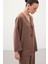 Düğmeli Kimono - Kahve 1