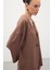Düğmeli Kimono - Kahve 6