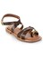 Kahve Hakiki Deri Kadın Sandalet K05826018203 2