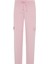 Kadın Pembe Doğal Yün Dokulu Regular Fit Pantolon 6